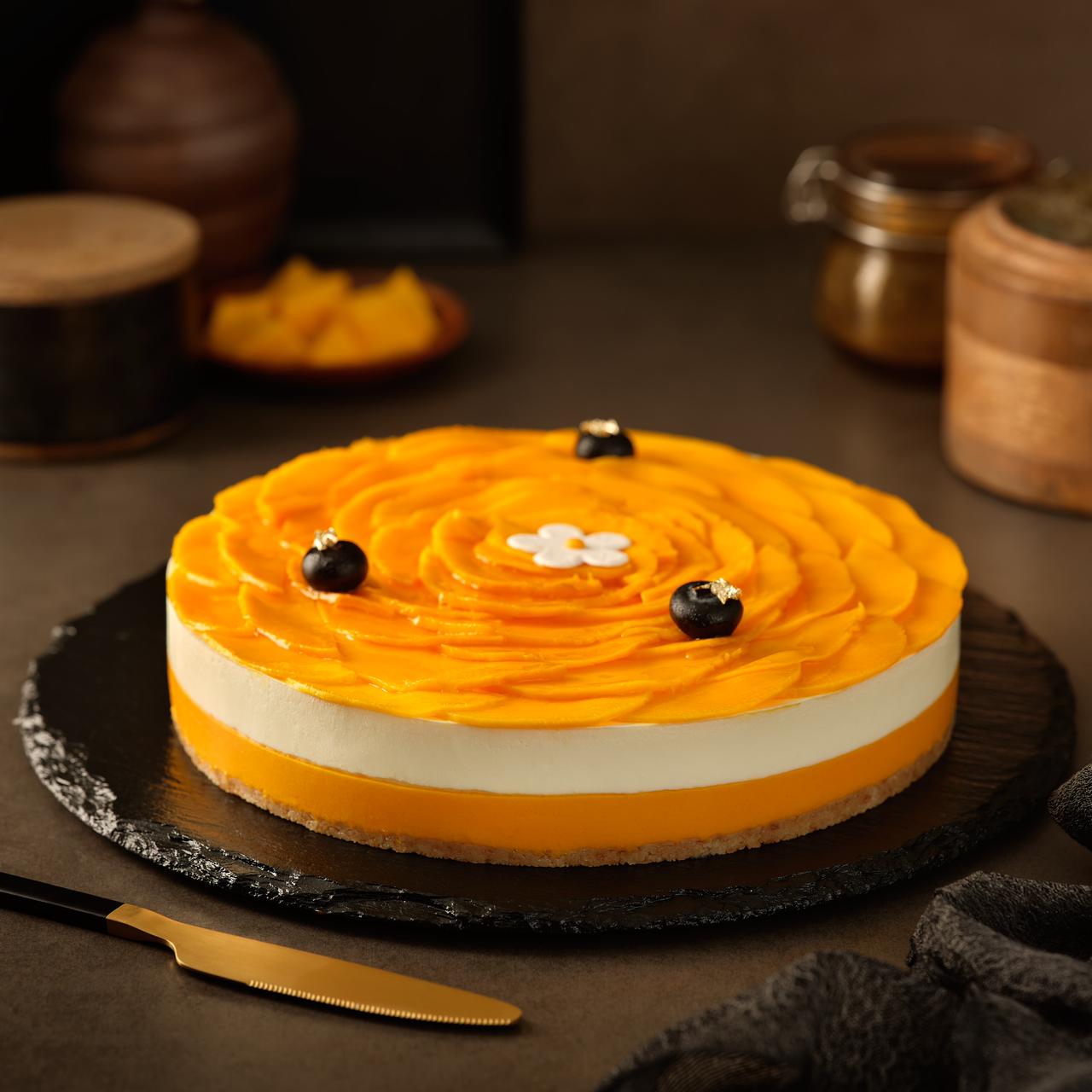 Mango Cheesecake (Eggless) - Amintiri