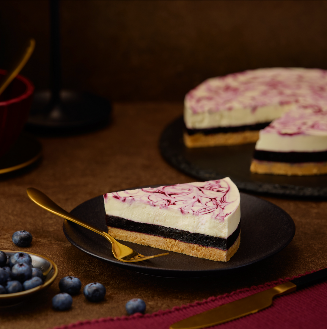 Blueberry Cheesecake (eggless)
