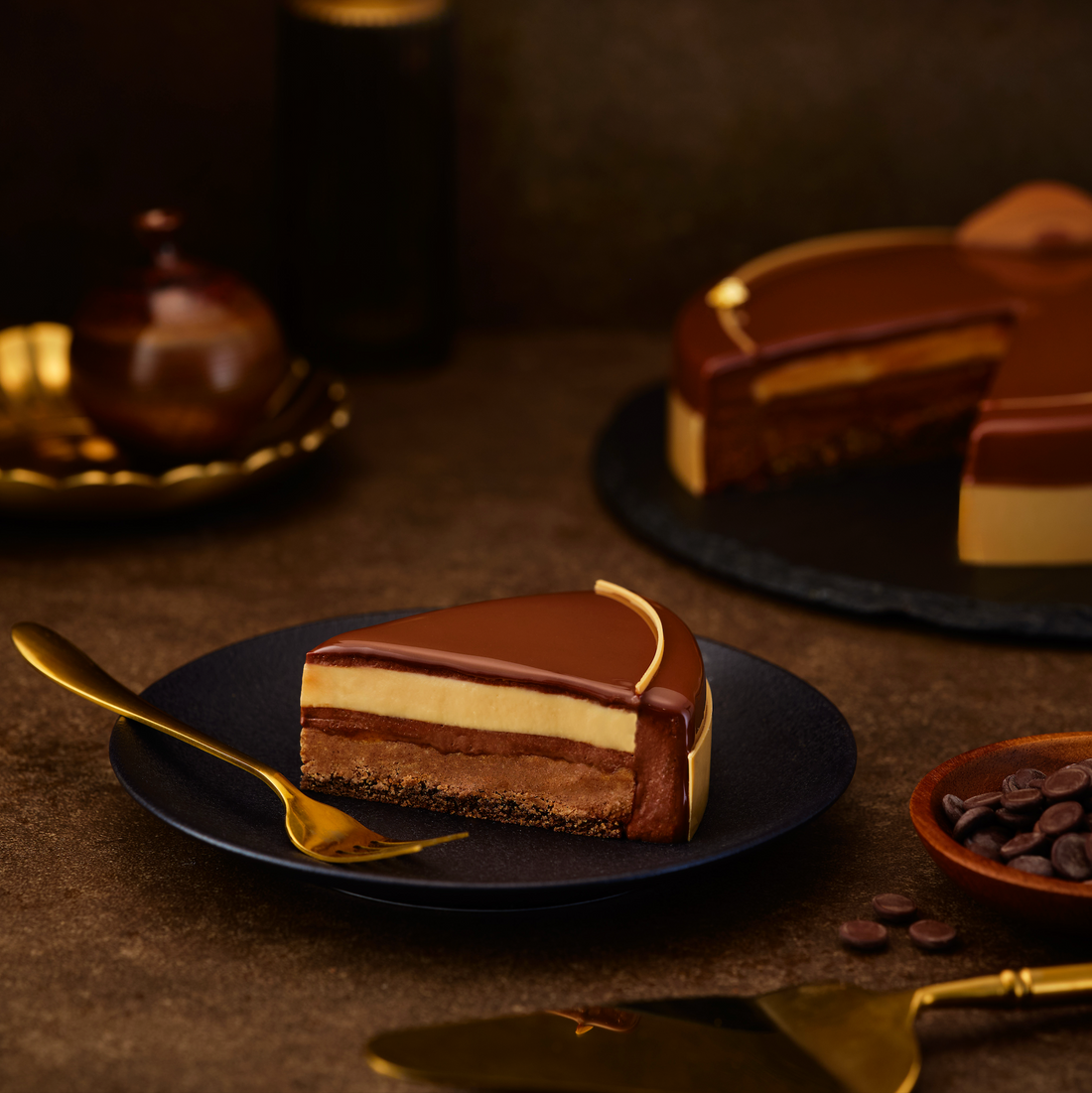 Intense Chocolate And Caramel Cake