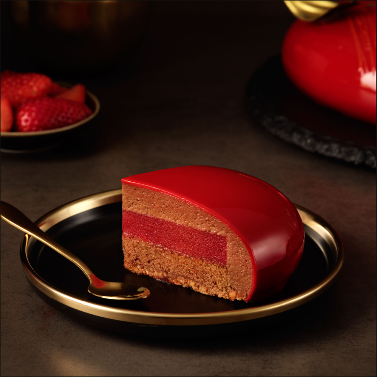 Nutella And Fresh Strawberry Entremet
