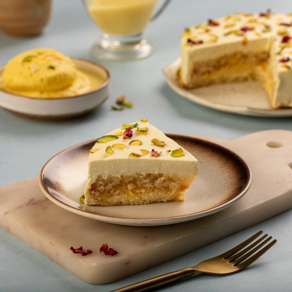 Saffron Rasmalai Cake (EGGLESS) - Amintiri - Amintiri Bangalore