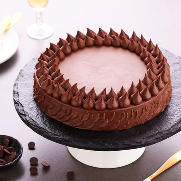 Sugar-Free Belgian Chocolate Truffle cake (Eggless)