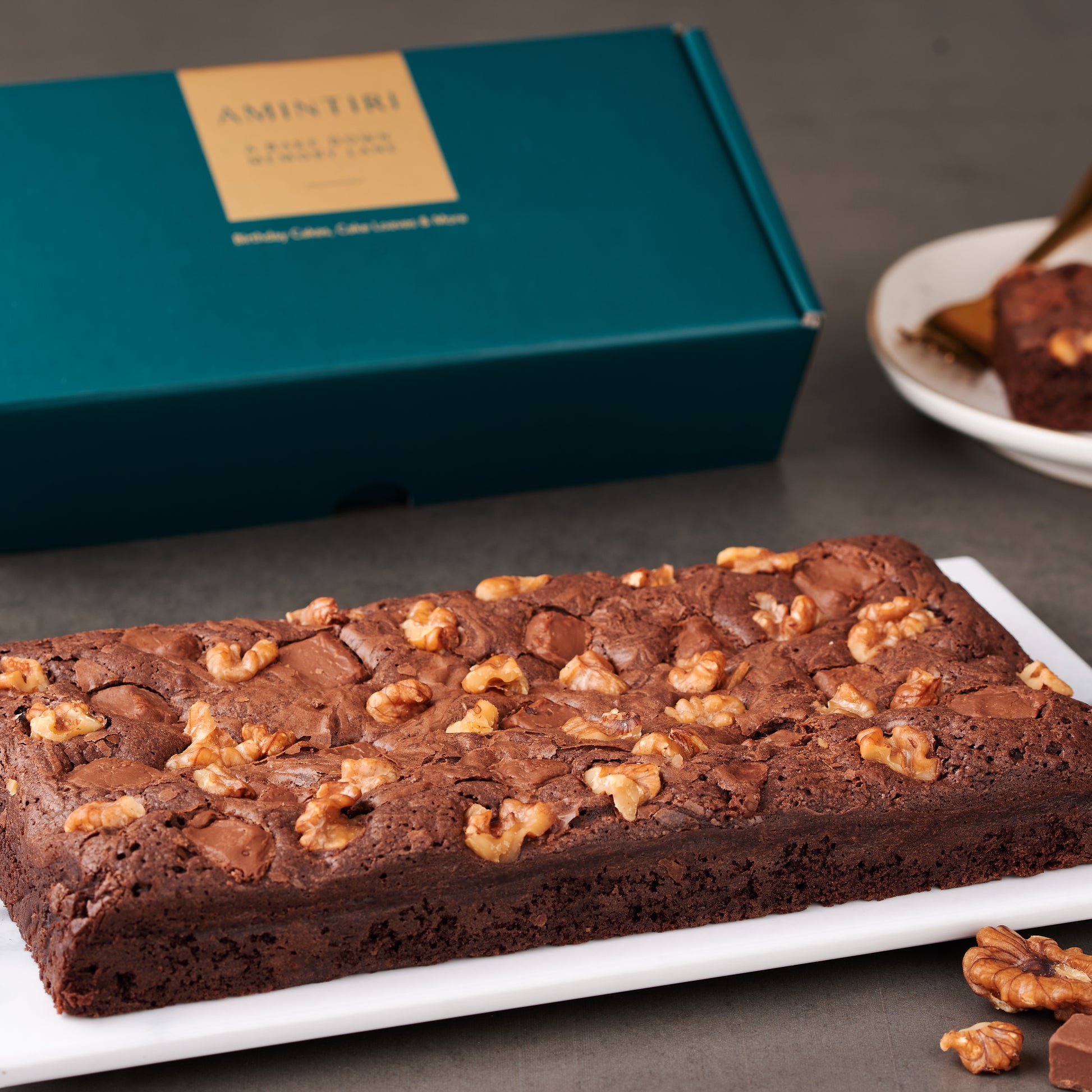 Double Chocolate Walnut Brownie - Amintiri - Amintiri Bangalore