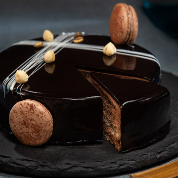 Black Satin Entremet (Chocolate Mousse Cake)