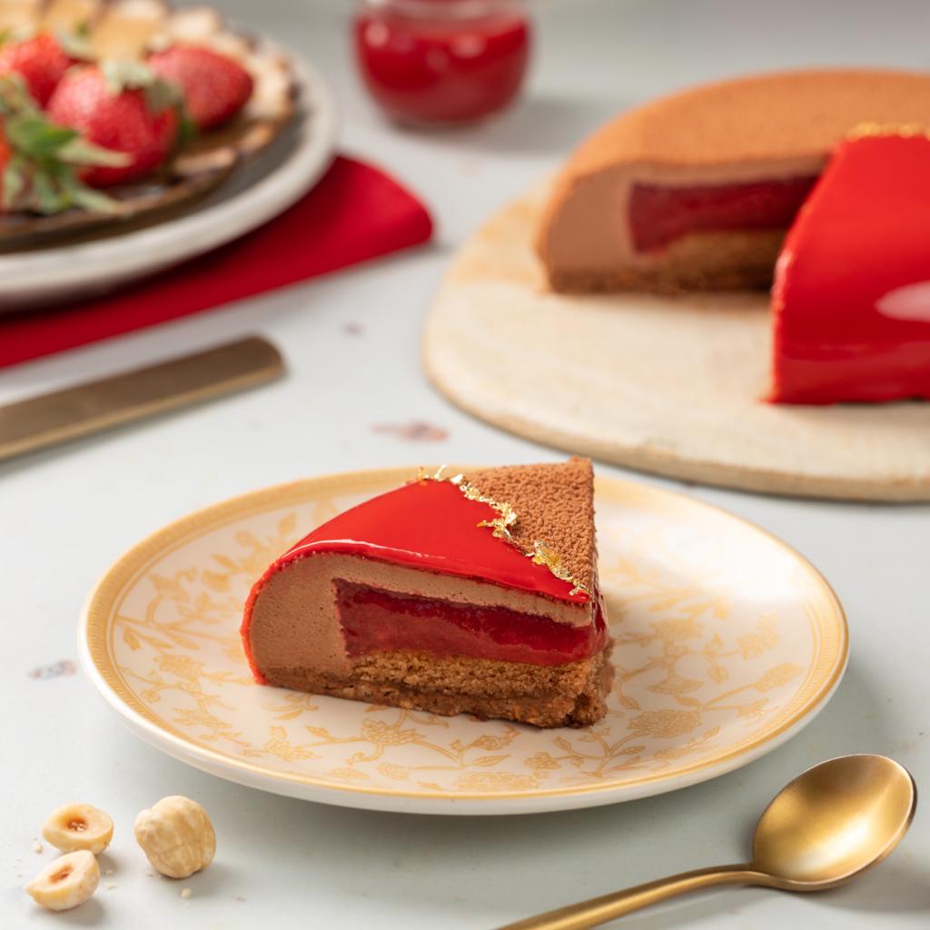 Nutella and Fresh Strawberry Entremet - Amintiri