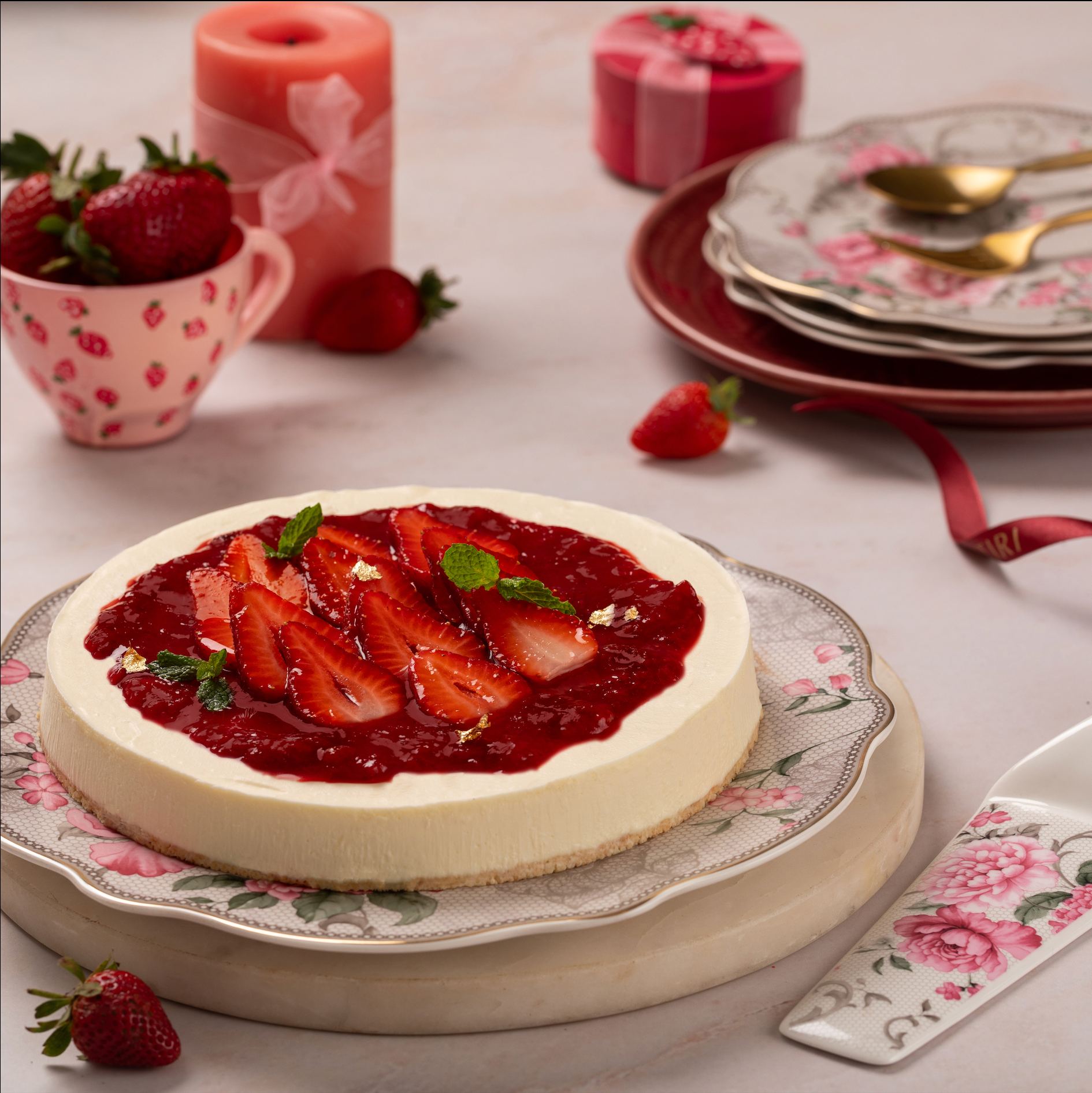 Strawberry mascarpone Cheesecake - Amintiri