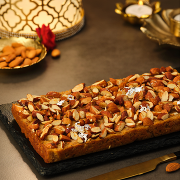 Almond barfi and mascarpone loaf (eggless)