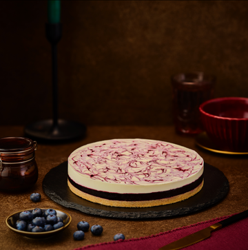 Blueberry Cheesecake (Eggless)