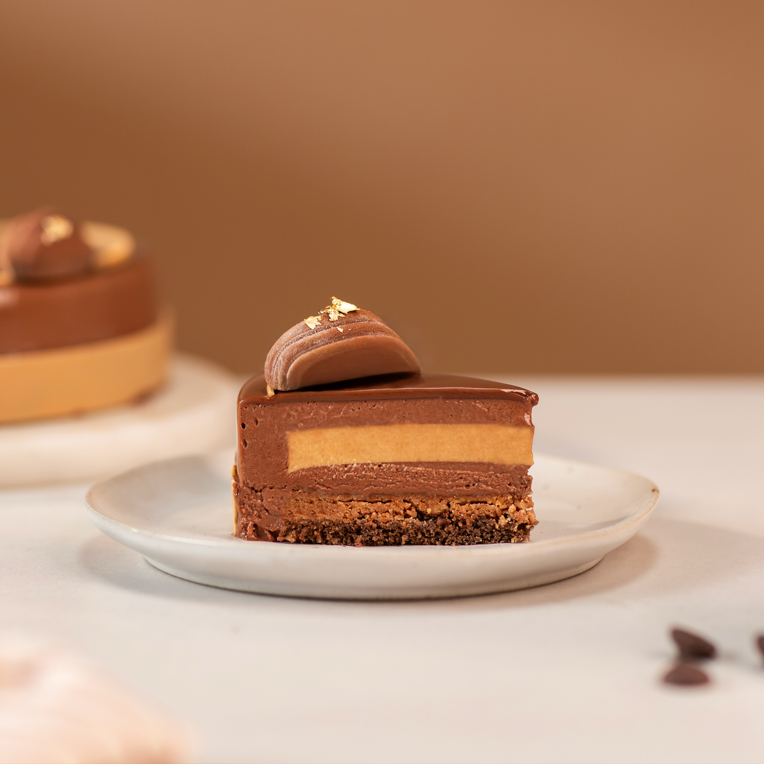 Intense Chocolate and Caramel Cake