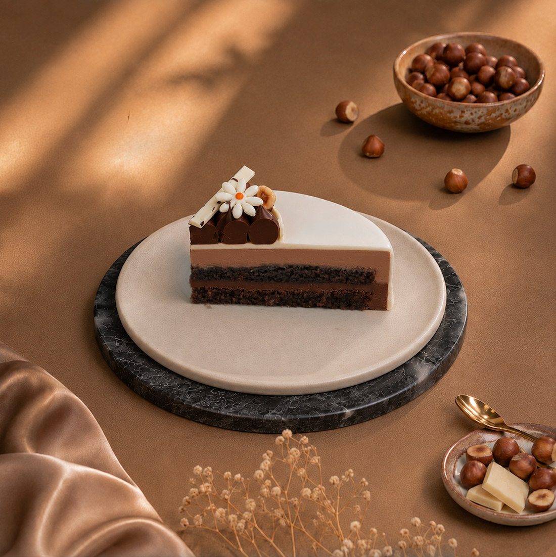 Hazelnut Milk Chocolate Entremet